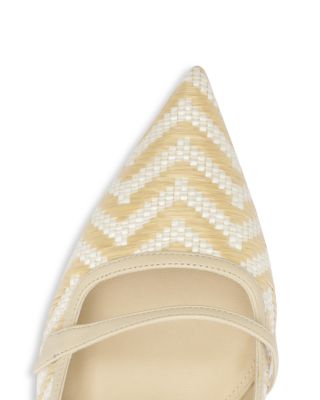 Women's Raffia Slingback Pumps