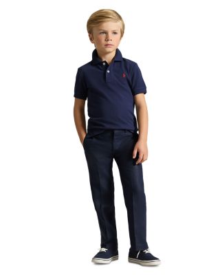 Boys' Solid Mesh Polo Shirt - Little Kid