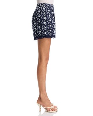 Eyelet Embroidered Top & Short Set - Exclusive