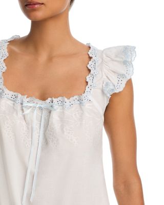 Voile Flutter Sleeved Mini Nightgown - Exclusive