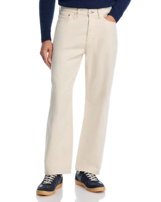 Cotton Barrel-Leg Jeans In Rinse Wash