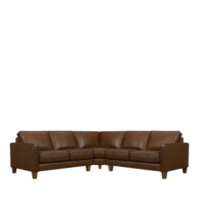 Artie Three Piece Leather Sectional