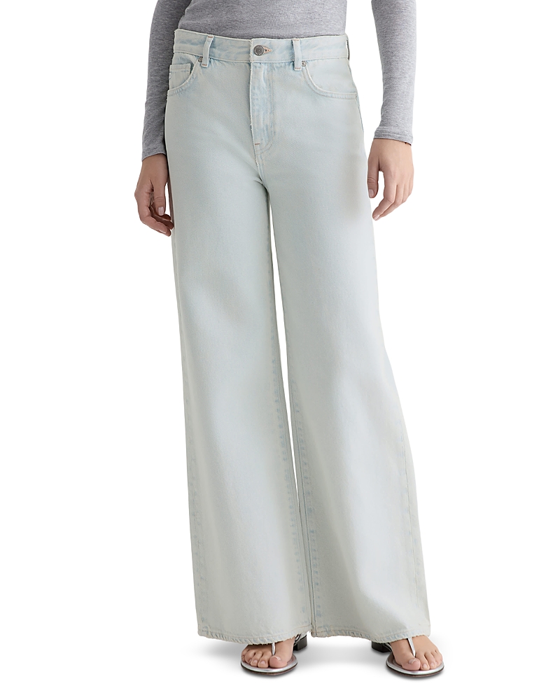 Ag Saige Mid Rise Wide Leg Jeans in Luminance