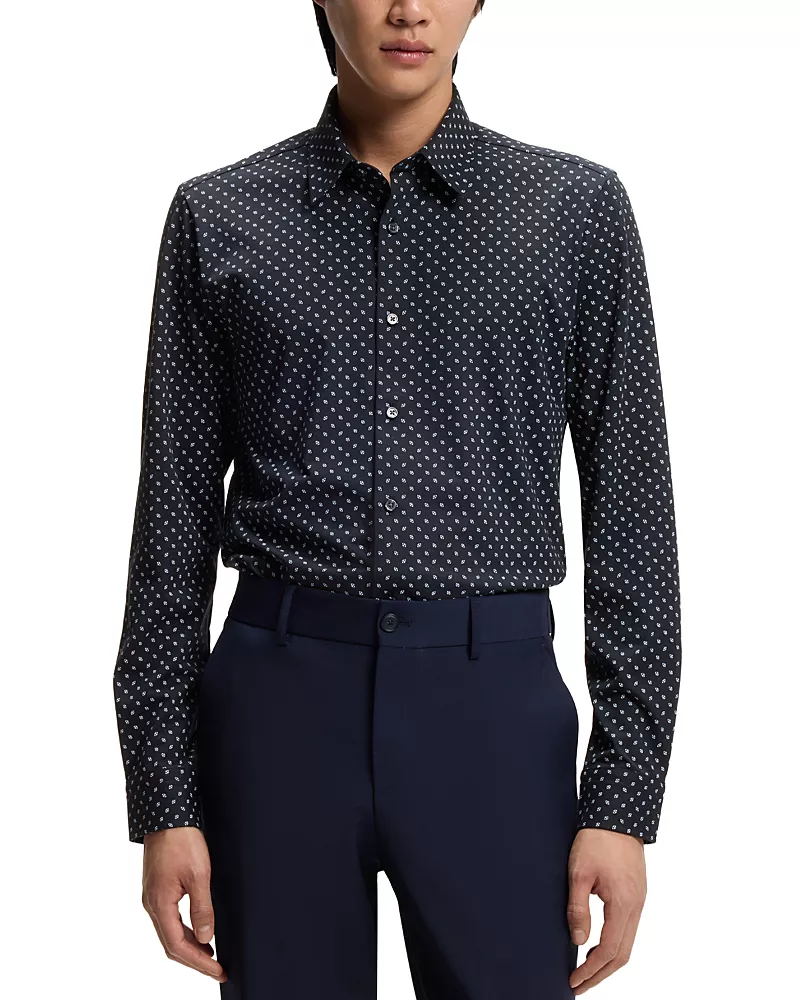 Boss P-Roan Kent Slim Fit Button Down Shirt