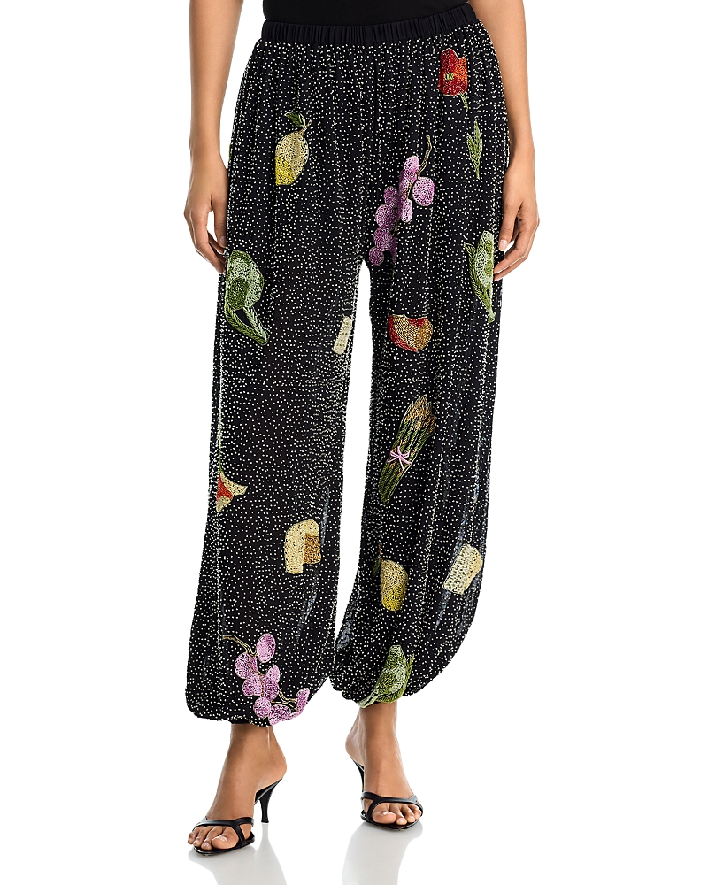 Aqua Allover Sequin Joggers - Exclusive