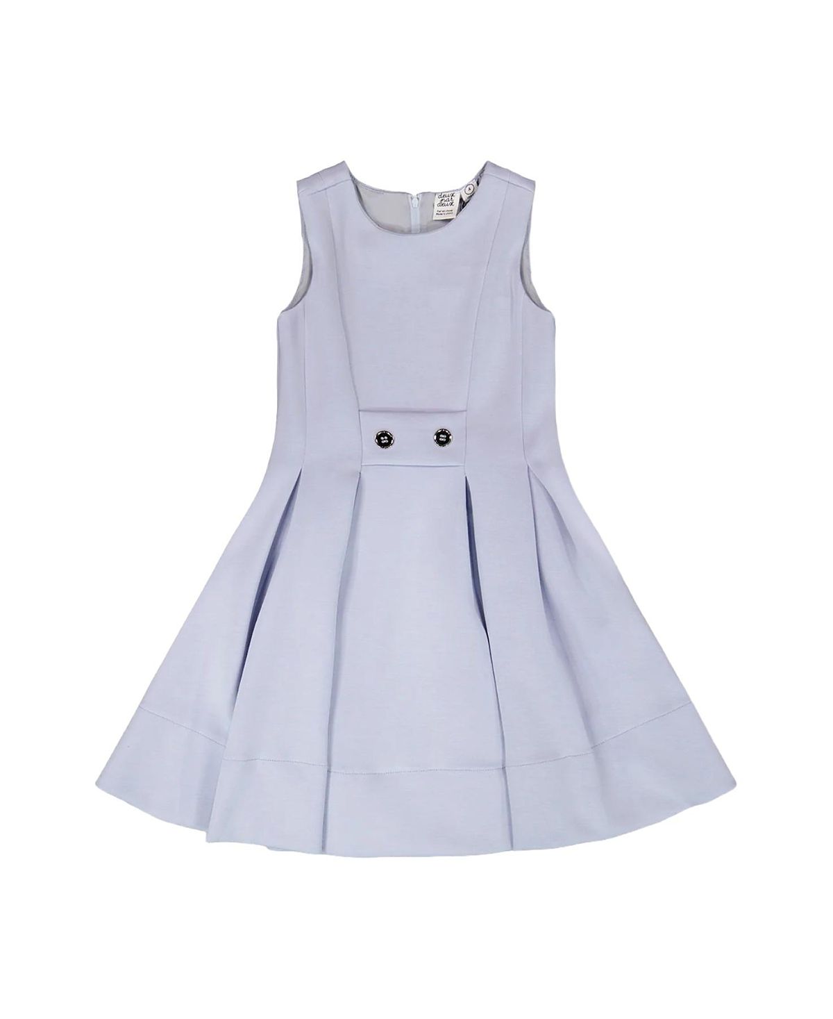 Deux par Deux Girls' Sleeveless Neoprene Fitted Dress - Little Kid