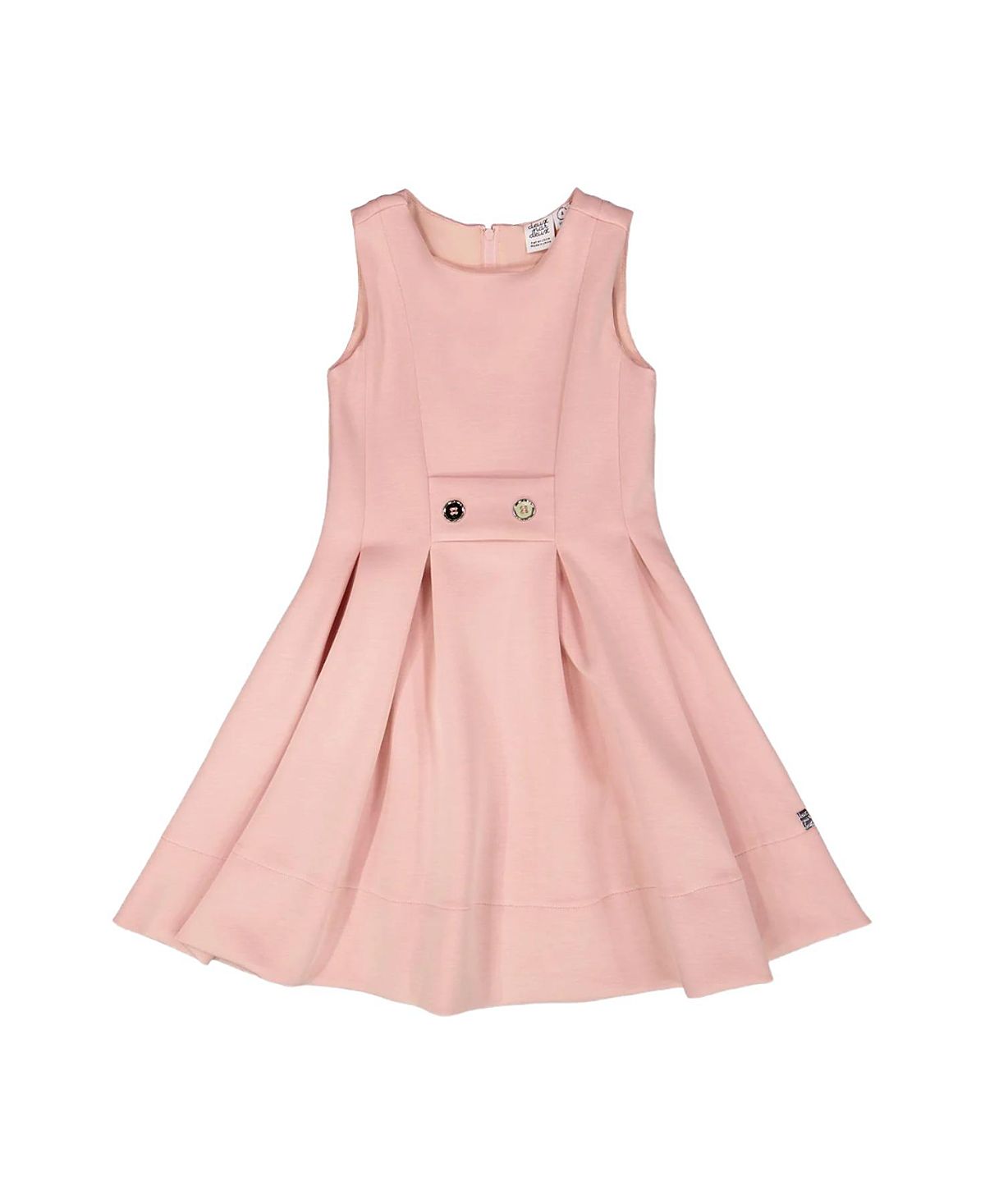Deux par Deux Girls' Sleeveless Neoprene Fitted Dress - Little Kid