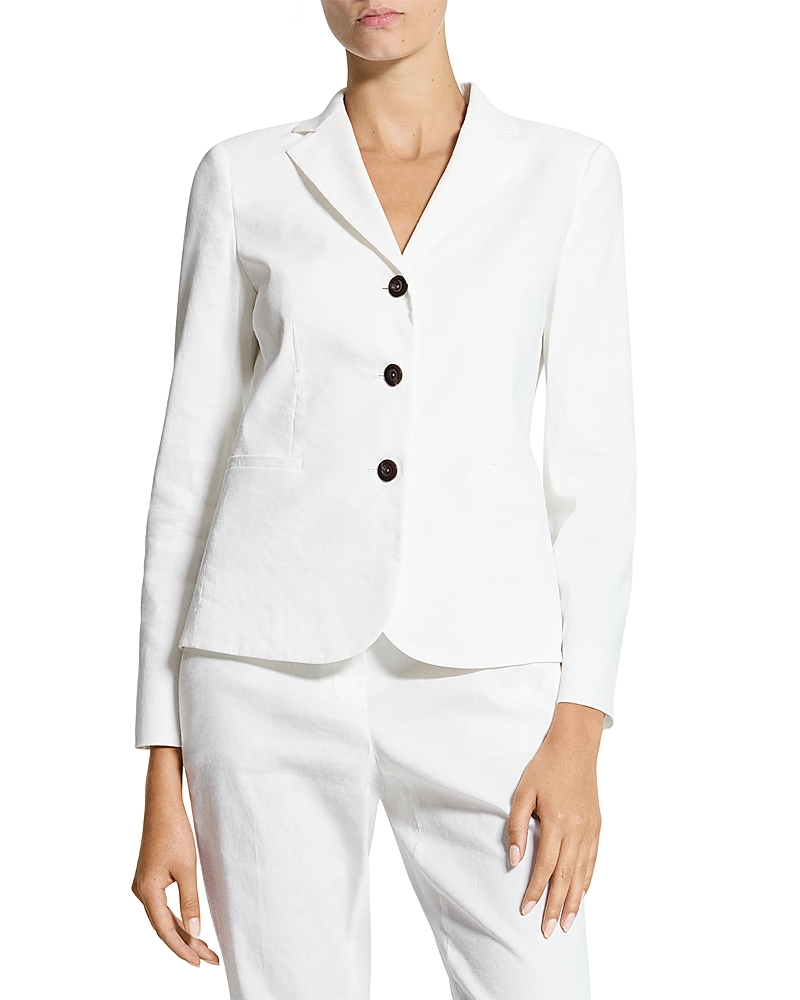 Theory Shrunken Linen Blend Jacket