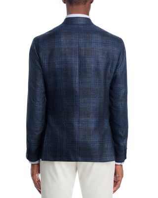 Wool, Silk & Linen Plaid Unstructured Regular Fit Sport Coat - Exclusive