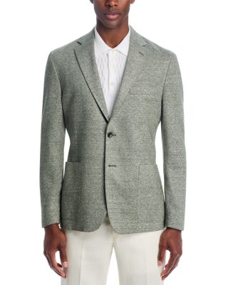 Cotton & Linen Jersey Unstructured Regular Fit Sport Coat - Exclusive