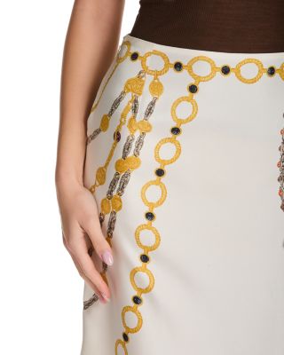 Silk Twill Print The Lover Skirt