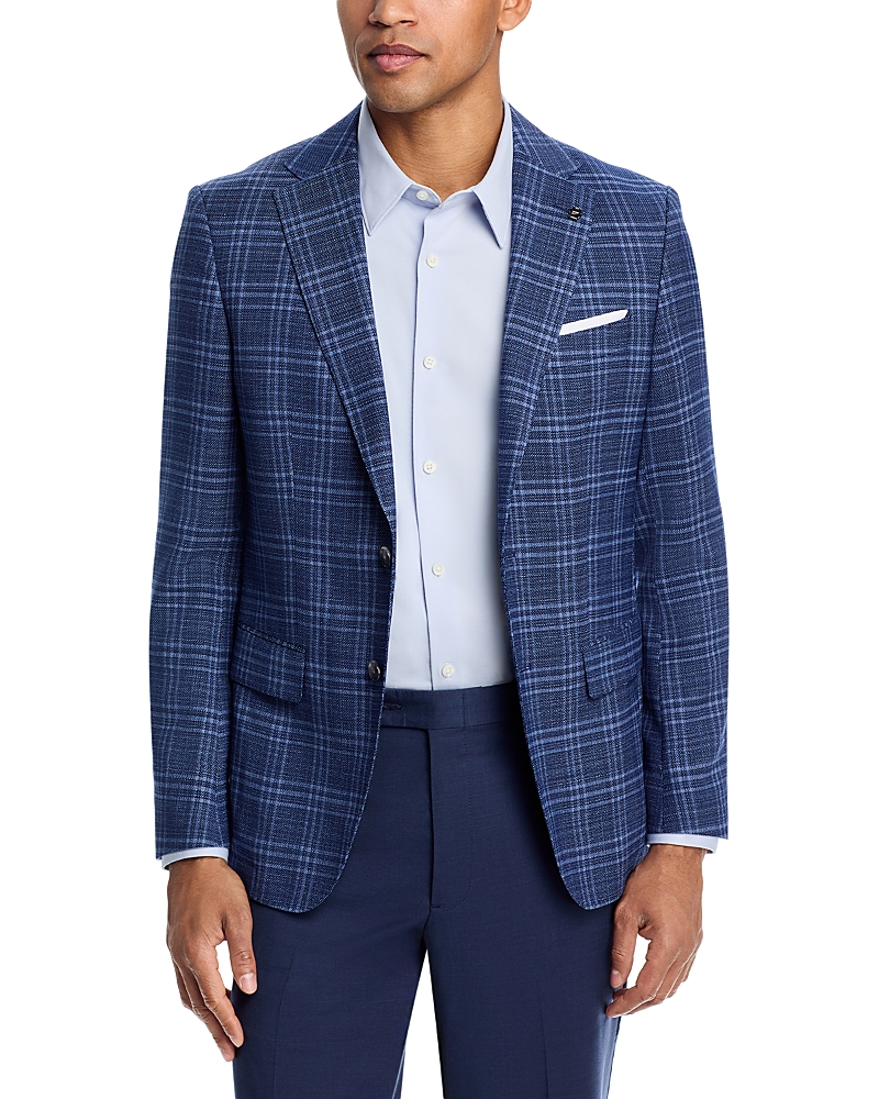Boss Hutson Plaid Slim Fit Sport Coat
