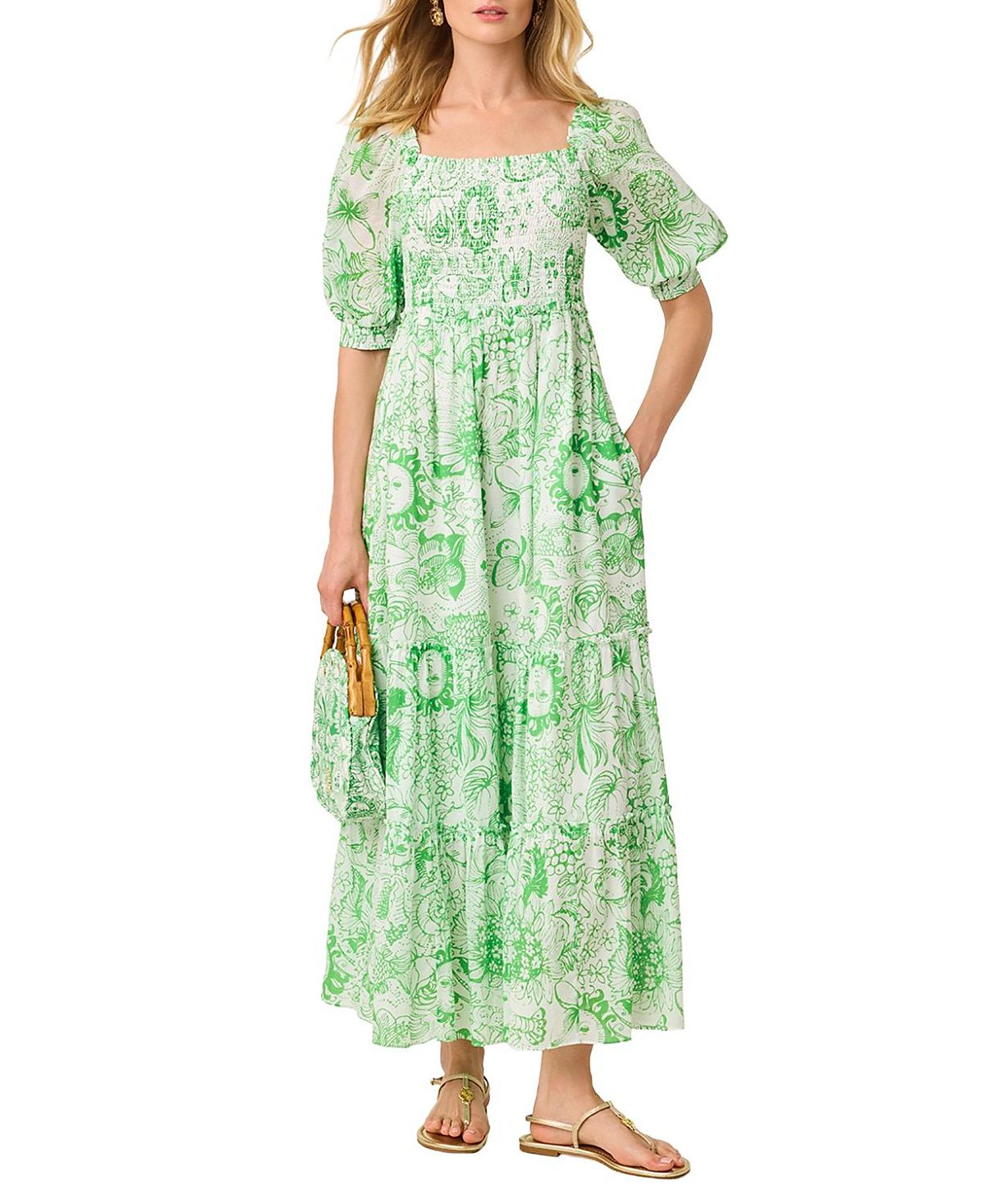 Lilly Pulitzer Hadly Short Sleeve Smocked Dress