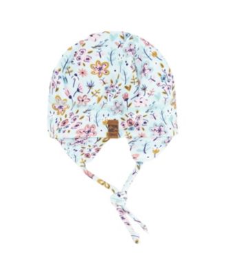 Girls' Mid-Season One-Piece Mini Flower Print Outerwear with Hat - Baby