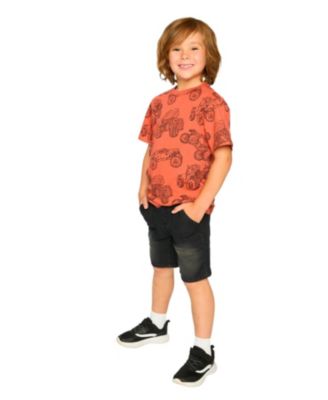 Boys' Organic Cotton Jersey Trucks T-Shirt - Little Kid, Big Kid