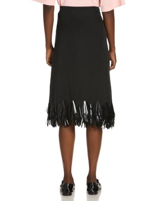 Sequin Fringe Hem Skirt