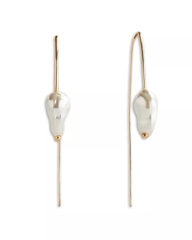 Baublebar Teagan Threaded Glass Pearl Earrings