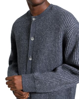 Wool Cotton Button Sweater