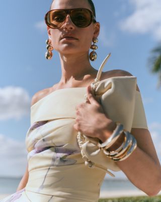 Mikado Floral Peplum Dress