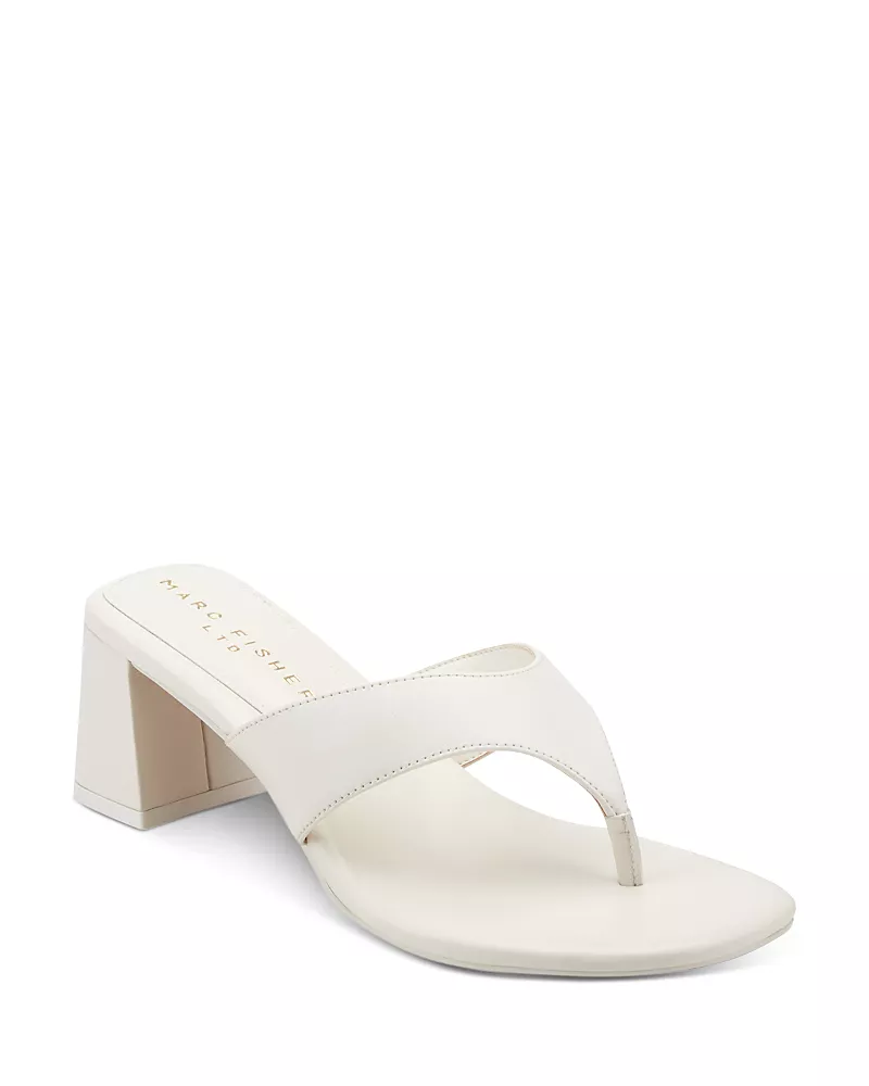 Marc Fisher Ltd. Women's Arcee Slip On Block Heel Dress Sandals