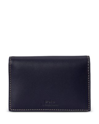 Polo Bear Leather Flapped Card Case