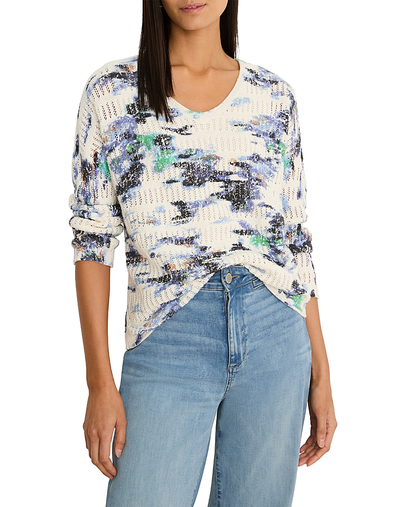 Nic+Zoe Water Lillies Pointelle Sweater