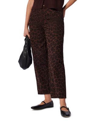 Barrel Jeans in Leopard Print