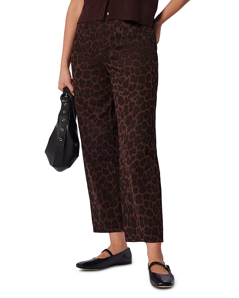 Whistles Barrel Jeans in Leopard Print