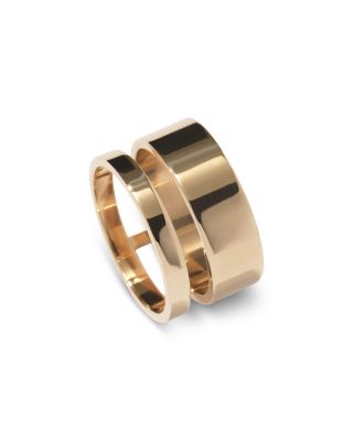 18K Rose Gold Berbere Polished Double Ring