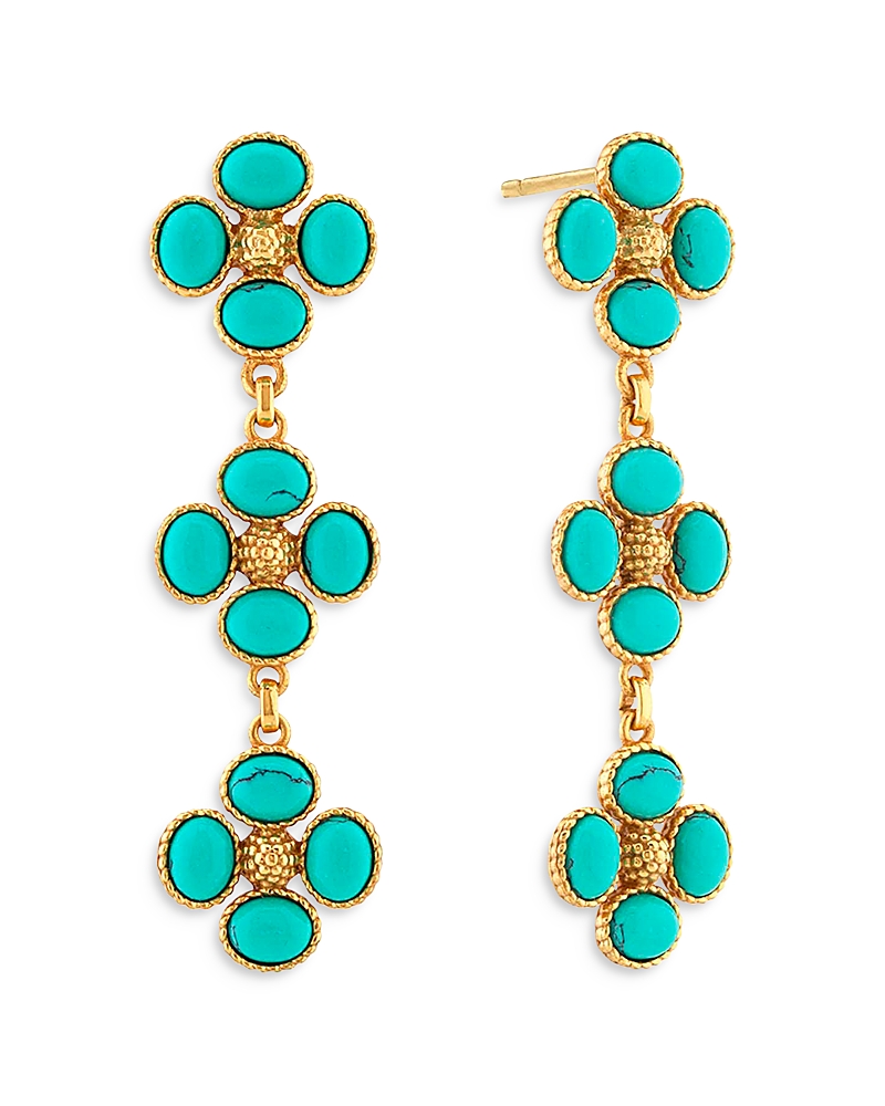 Capucine De Wulf Berry Clover Mother of Pearl Linear Earrings · OS