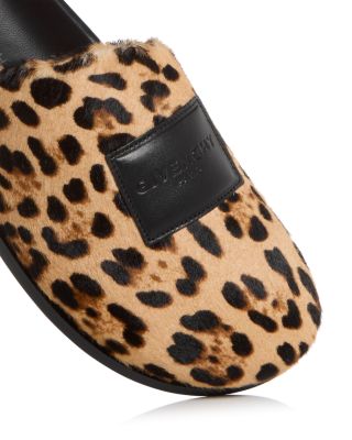 Women's Label Calf Hair Mule Flats