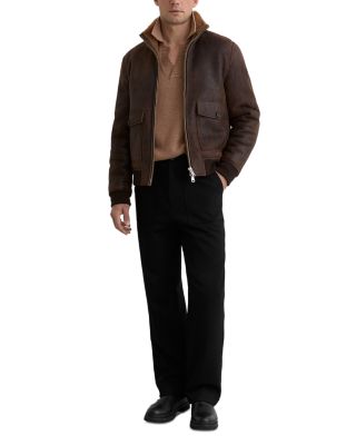 Peveral Long Sleeve Shearling Zip Through Jacket