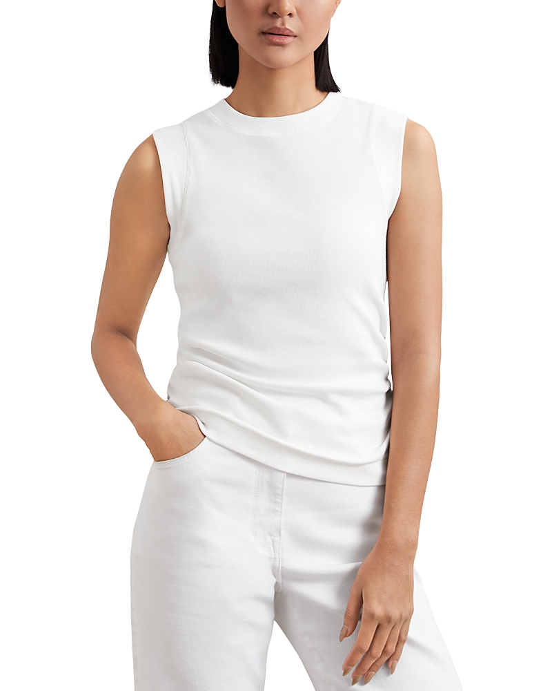Reiss Trudy Ruched Sleeveless Top
