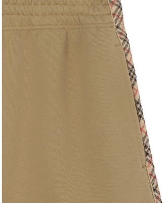  Check Trim Cotton Shorts