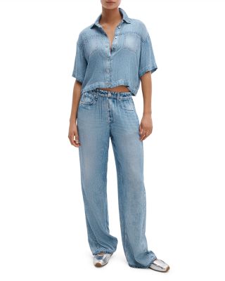 Miramar Slink High Rise Wide Leg Jeans in Muray