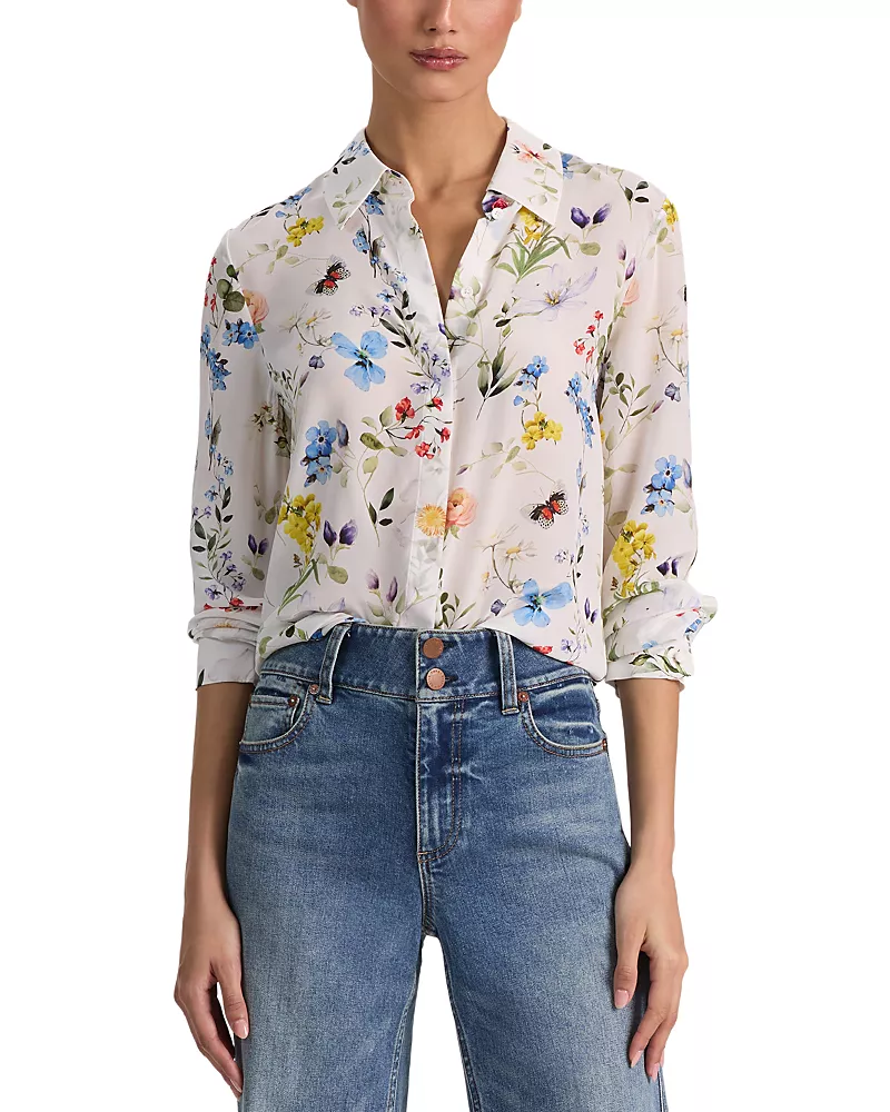 Alice and Oliva Willa Silk Shirt