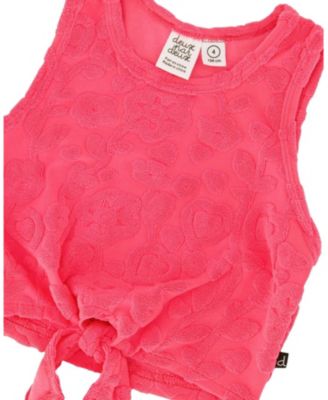 Girls' Terry Tank Top with Elastic Waist Shorts Set - Little Kid