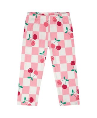 Girls' Organic Cotton Jersey Cherries Slim Fit Capri - Little Kid