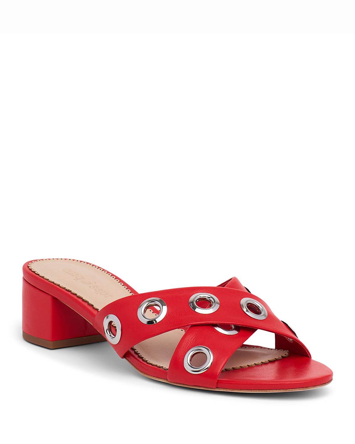 Cinq a Sept Women's Maya Crisscross Grommet Trim Sandals