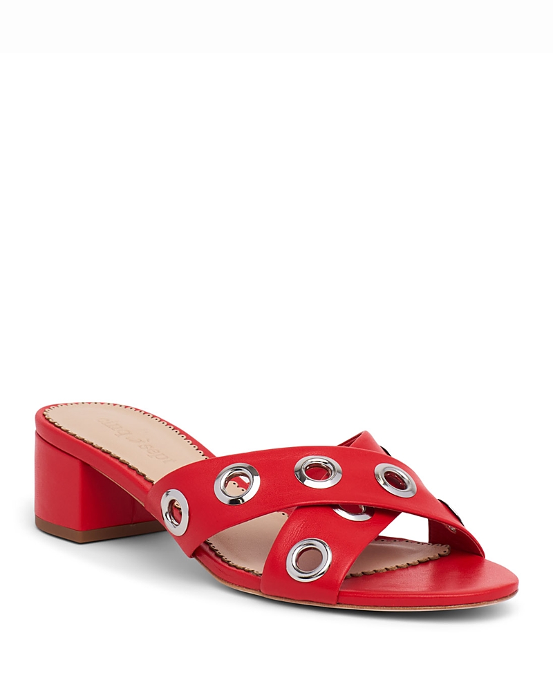 Cinq a Sept Women's Maya Crisscross Grommet Trim Sandals