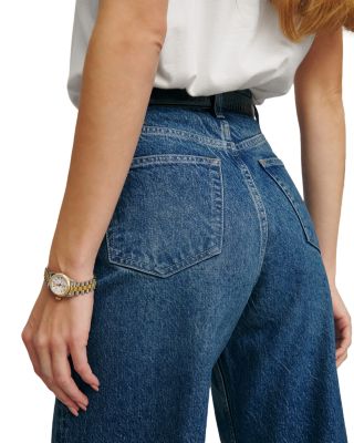 Cary High Rise Slouchy Wide Leg Jeans in Lanier