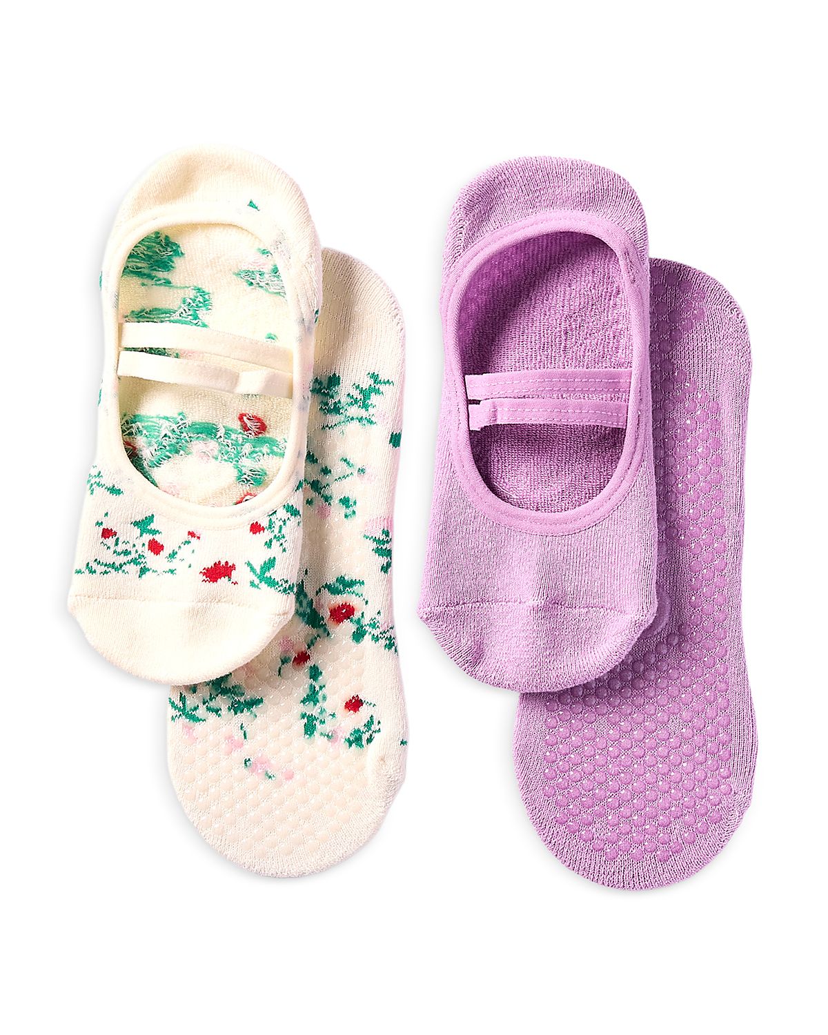 Stems Blossom Grip Socks, Pack of 2