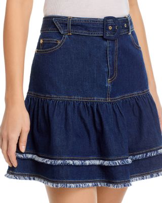 Bicolor Fringe Martina Skirt