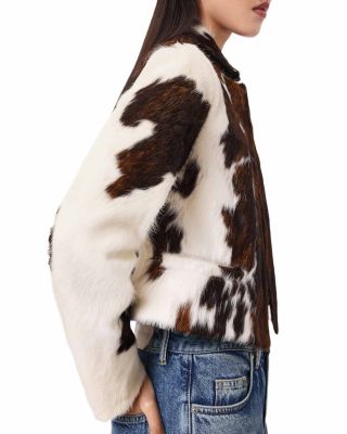 Apton Dapple Leather Blazer