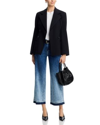 Rafaella High Rise Ankle Wide Leg Jeans in Gradient