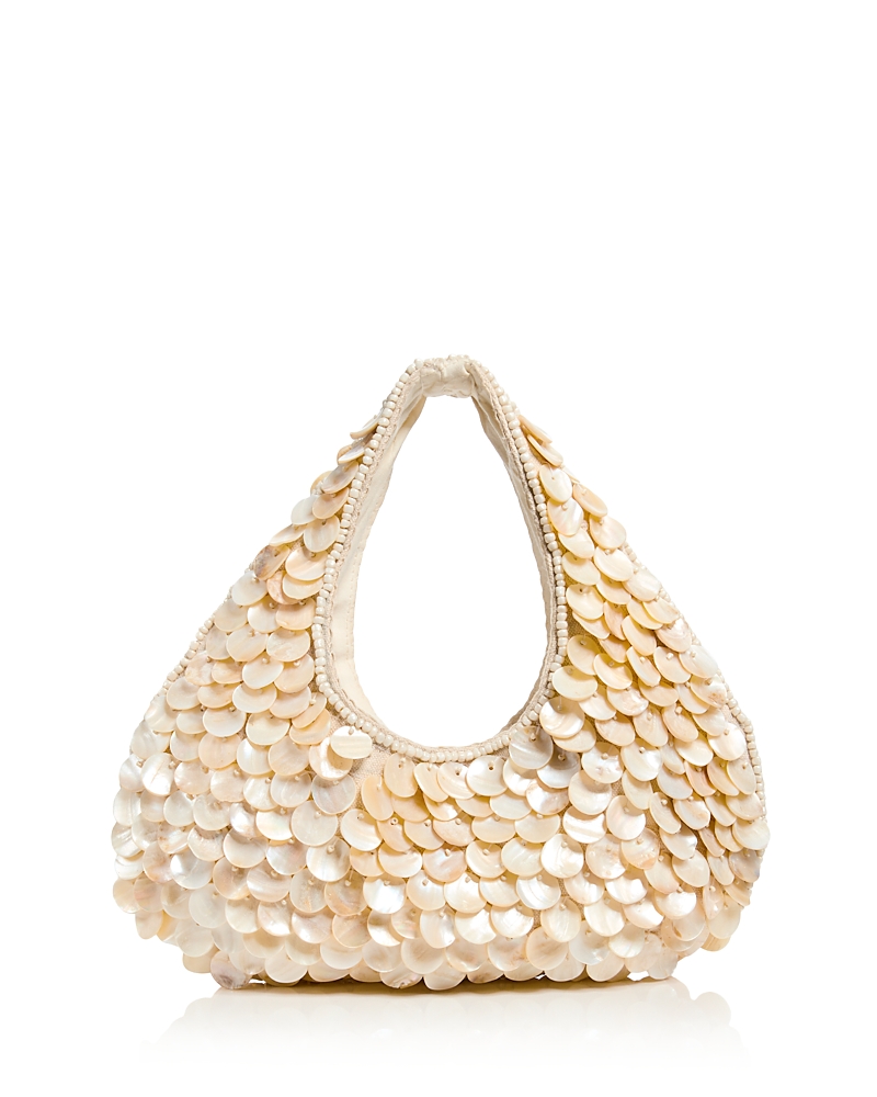 Aqua Shell Large Slouchy Hobo Bag