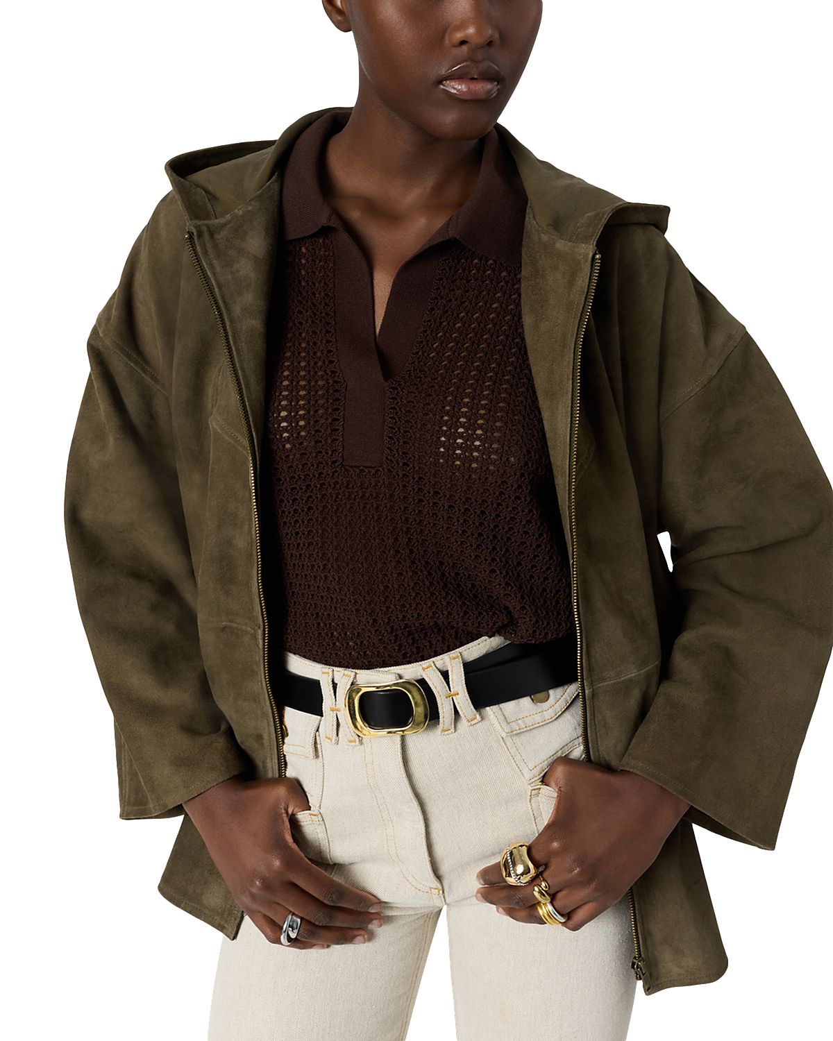 Gerard Darel Tassya Suede Jacket