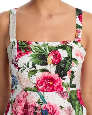 Floral Eyelet Mini Dress - Exclusive