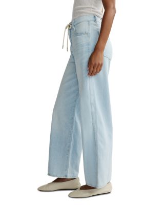 Petite Taylor High Rise Barrel Jeans in Poolside Aura