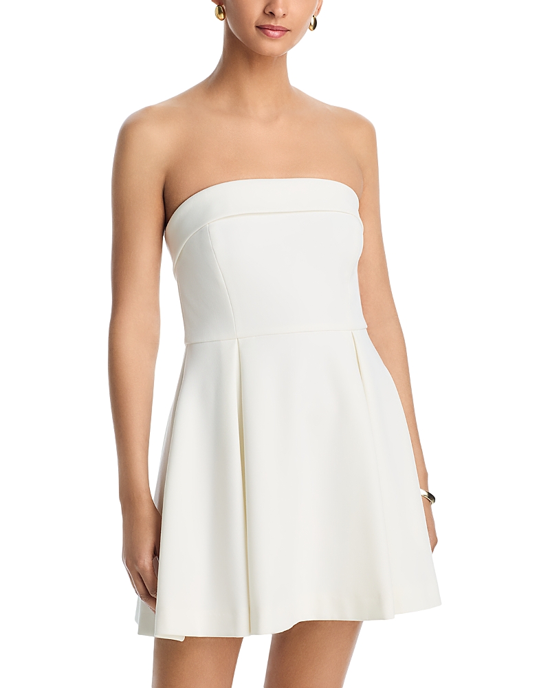 French Connection Whisper Foldover Inverted Pleat Mini Dress